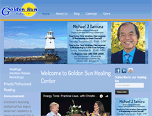 Tablet Screenshot of goldensunhealing.com